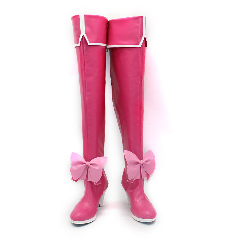 Mahou Shoujo ni Akogarete Gushing over Magical Girls Looking Up To Magical Girls Hanabishi Haruka Magia Magenta Shoes Cosplay Boots