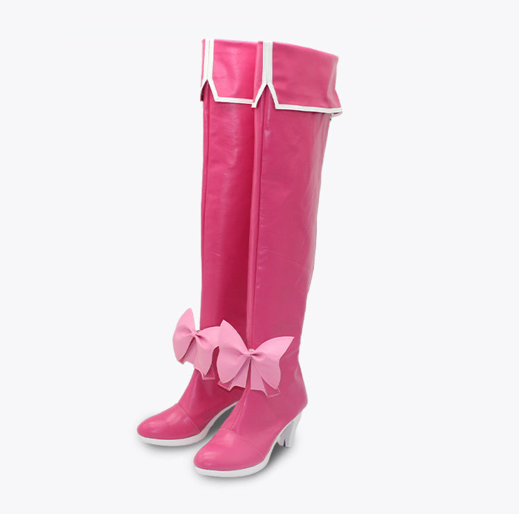 Mahou Shoujo ni Akogarete Gushing over Magical Girls Looking Up To Magical Girls Hanabishi Haruka Magia Magenta Shoes Cosplay Boots