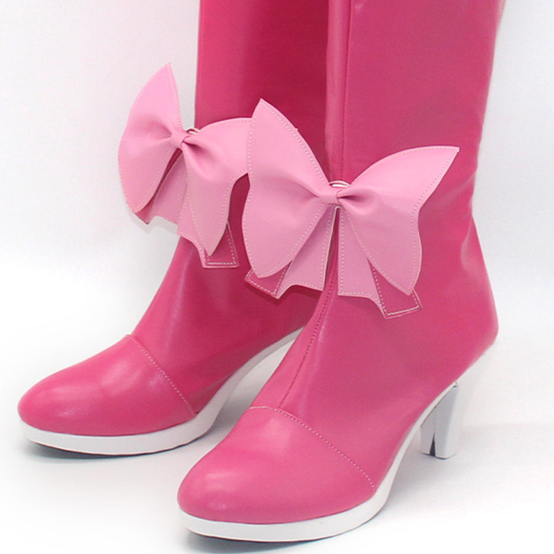 Mahou Shoujo ni Akogarete Gushing over Magical Girls Looking Up To Magical Girls Hanabishi Haruka Magia Magenta Shoes Cosplay Boots