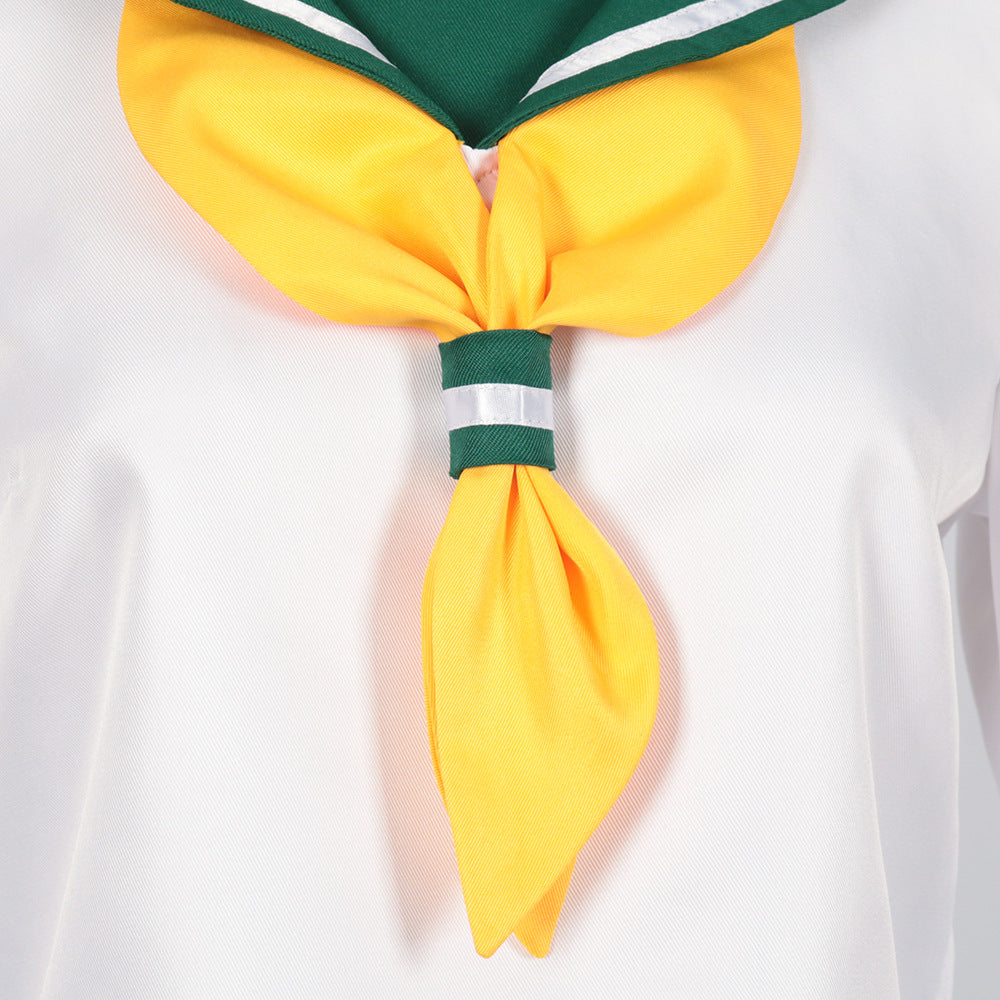 Mahou Shoujo ni Akogarete Gushing over Magical Girls Looking Up To Magical Girls Hanabishi Haruka School Uniforms Cosplay Costume