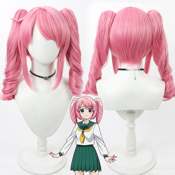 Mahou Shoujo ni Akogarete Gushing over Magical Girls Looking Up To Magical Girls Haruka Hanabishi Magia Magenta Cosplay Wig