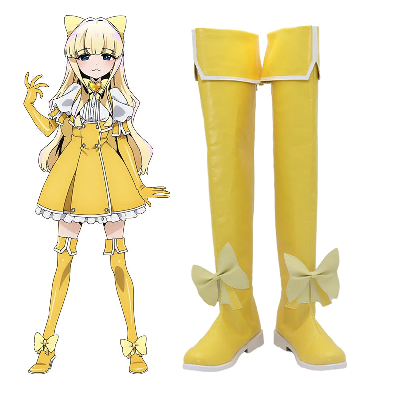 Mahou Shoujo ni Akogarete Gushing over Magical Girls Looking Up To Magical Girls Tenkawa Kaoruko Magia Sulfur Shoes Cosplay Boots