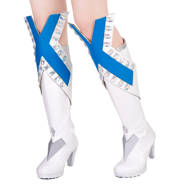 Marvel Rivals Emma Frost B Edition Shoes Cosplay Boots