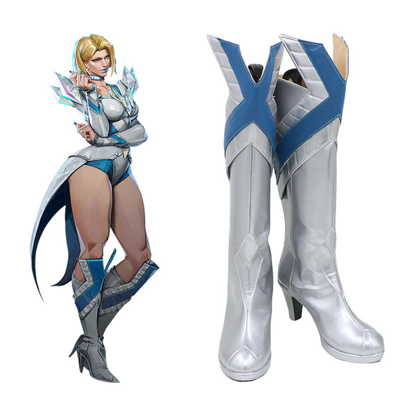 Marvel Rivals Emma Frost Shoes Cosplay Boots