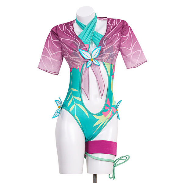 Marvel Rivals Psylocke Swimsuit Breezy Butterfly Cosplay Costume