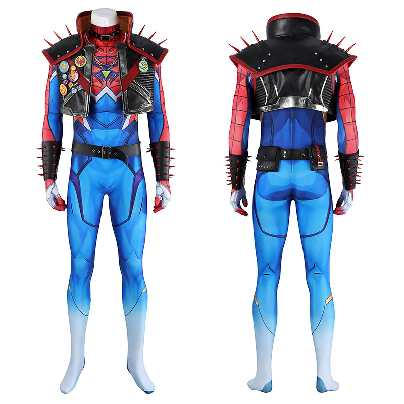 Marvel Rivals Spider-Man Spider-Punk 2099 Cosplay Costume