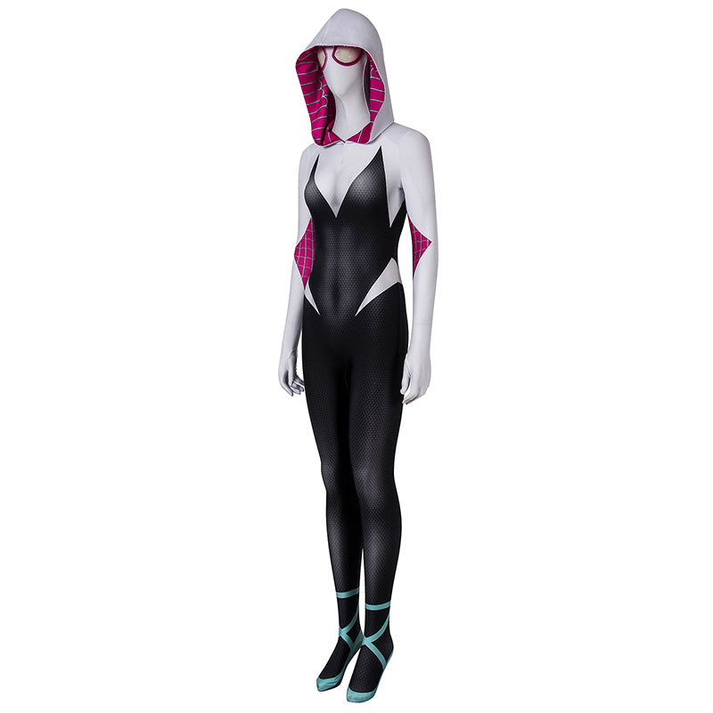 Marvel Spider-Man: Into The Spider-Verse Gwen Stacy Cosplay Costume