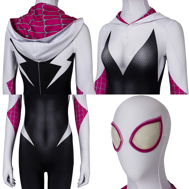 Marvel Spider-Man: Into The Spider-Verse Gwen Stacy Cosplay Costume