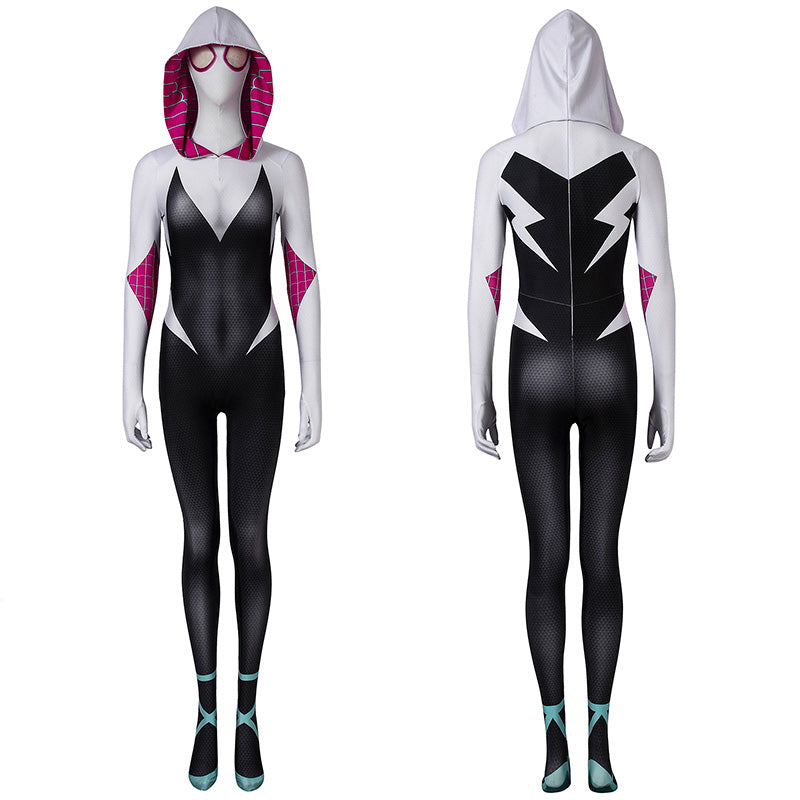 Marvel Spider-Man: Into The Spider-Verse Gwen Stacy Cosplay Costume