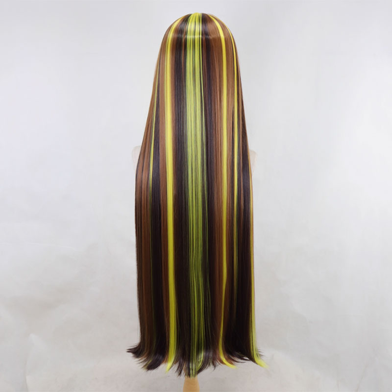 Monster High Cleo de Nile Brown Yellow Cosplay Wig