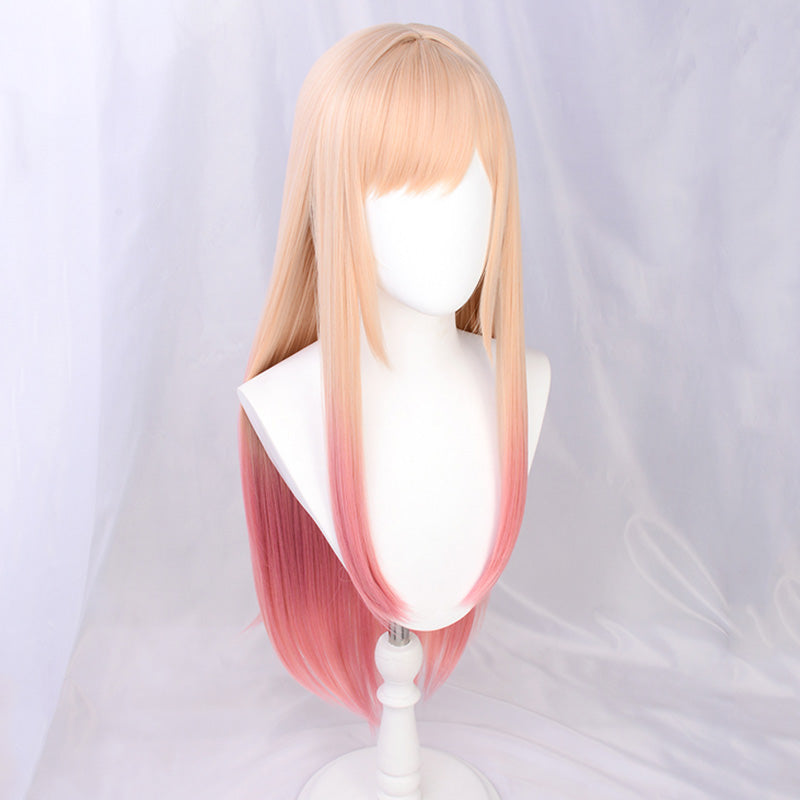 My Dress-Up Darling Sono Bisque Doll Wa Koi Wo Suru Kitagawa Marin Golden Pink Cosplay Wig