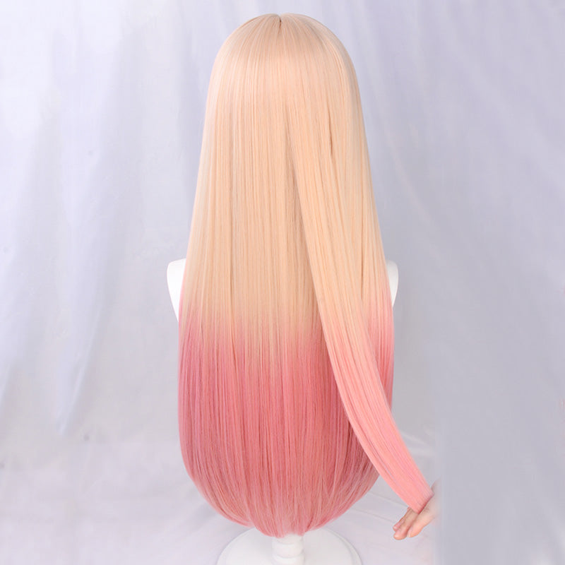 My Dress-Up Darling Sono Bisque Doll Wa Koi Wo Suru Kitagawa Marin Golden Pink Cosplay Wig