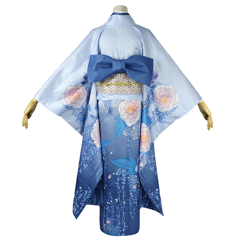 My Happy Marriage Watashi no Shiawase na Kekkon Miyo Saimori Blue Kimono Cosplay Costume