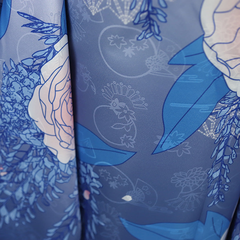 My Happy Marriage Watashi no Shiawase na Kekkon Miyo Saimori Blue Kimono Cosplay Costume