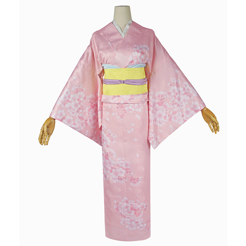 My Happy Marriage Watashi no Shiawase na Kekkon Miyo Saimori Pink Kimono Cosplay Costume