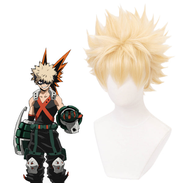 My Hero Academia Boku no Hero Akademia Katsuki Bakugou Cosplay Wig