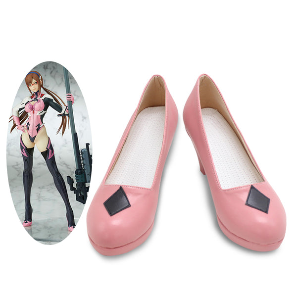 Neon Genesis Evangelion EVA Mari Makinami Illustrious Cosplay Shoes