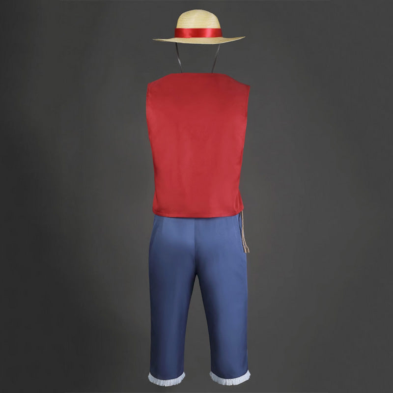 Netflix One Peice Monkey D. Luffy Cosplay Costume