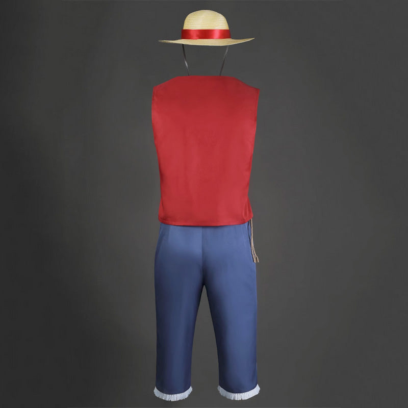 Netflix One Peice Monkey D. Luffy Cosplay Costume