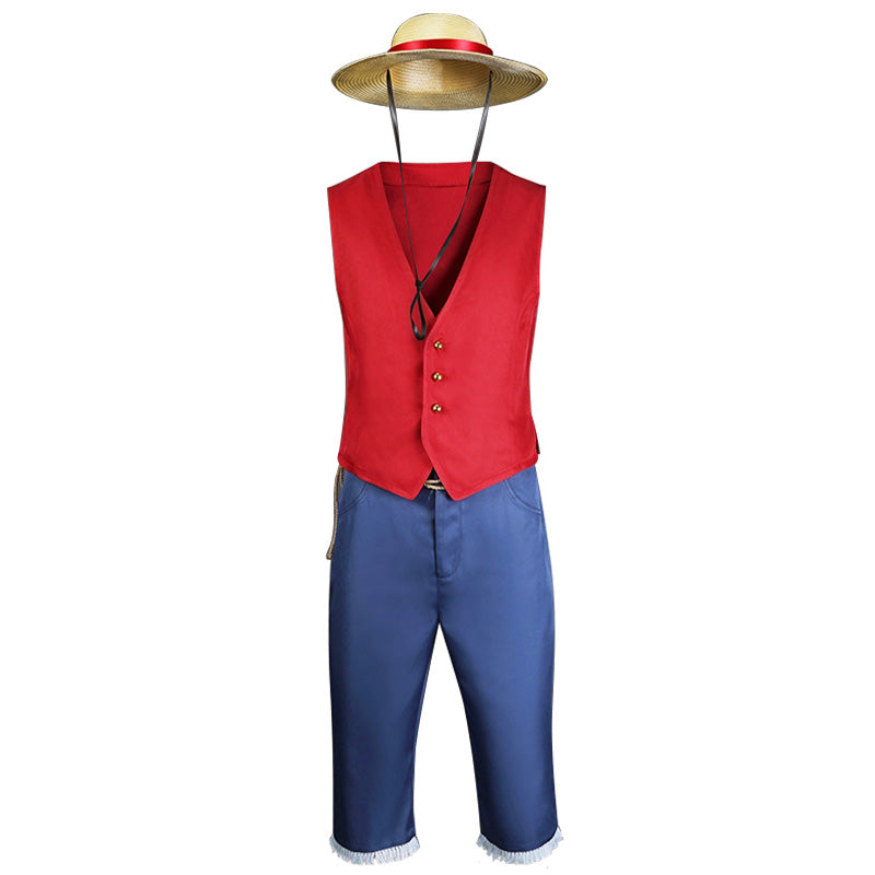 Netflix One Peice Monkey D. Luffy Cosplay Costume