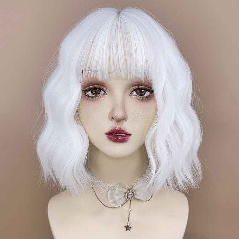 Anime White Female Cosplay Wig