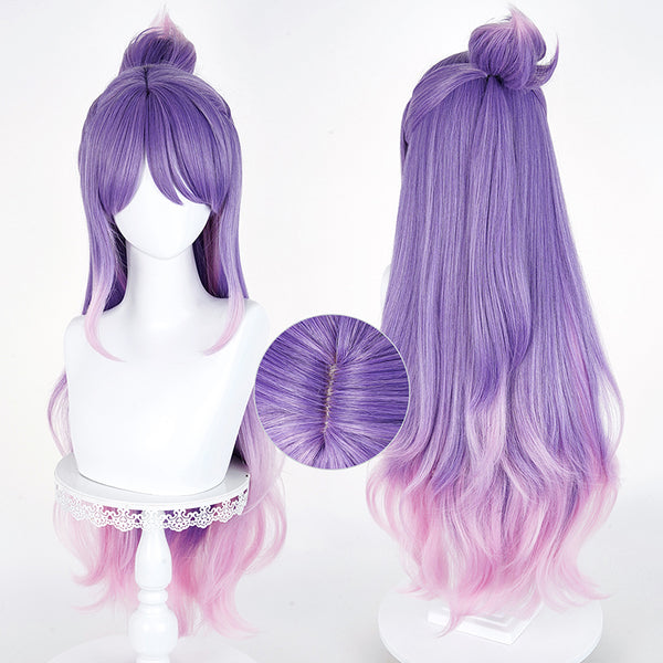 Overwatch 2 Kiriko Hydrangea Legendary Skin Wedding Kiriko Skin Purple Pink Cosplay Wig