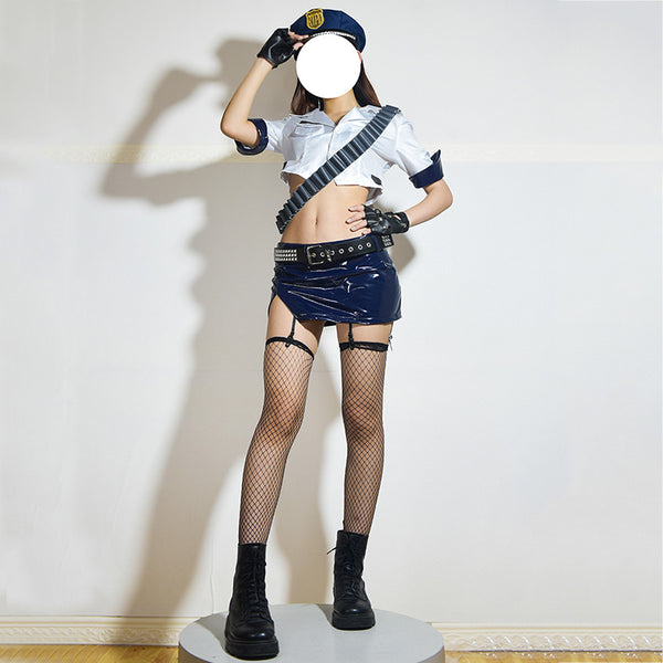 Panty And Stocking With Garterbelt Panty Police Officer Cosplay Costume