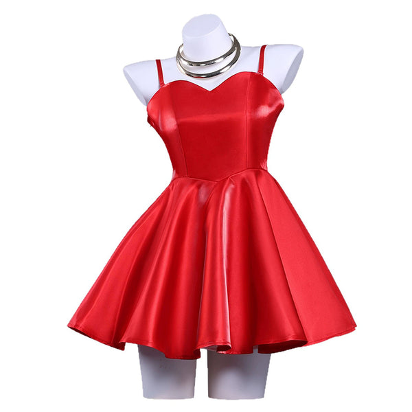 Panty And Stocking With Garterbelt Panty Red Dress Cosplay Costume