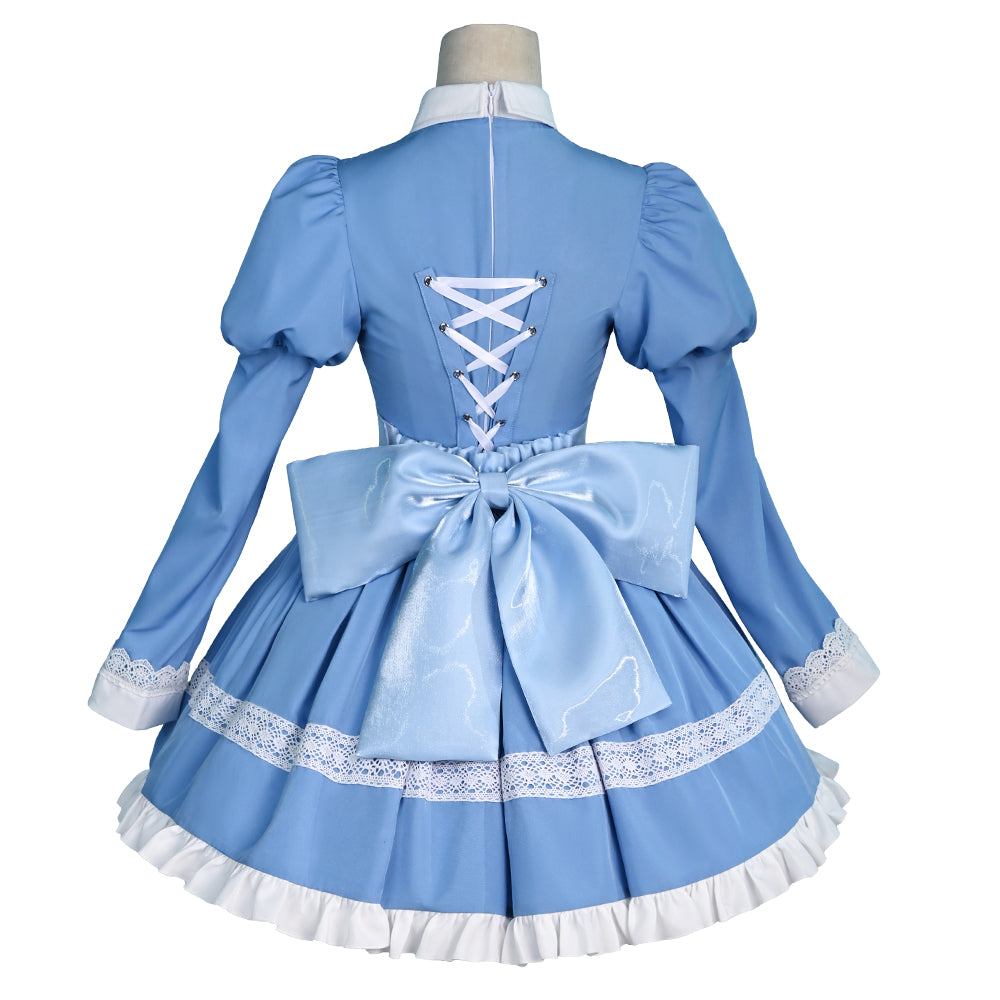 Panty And Stocking With Garterbelt Stocking Blue Dress Cosplay Costume