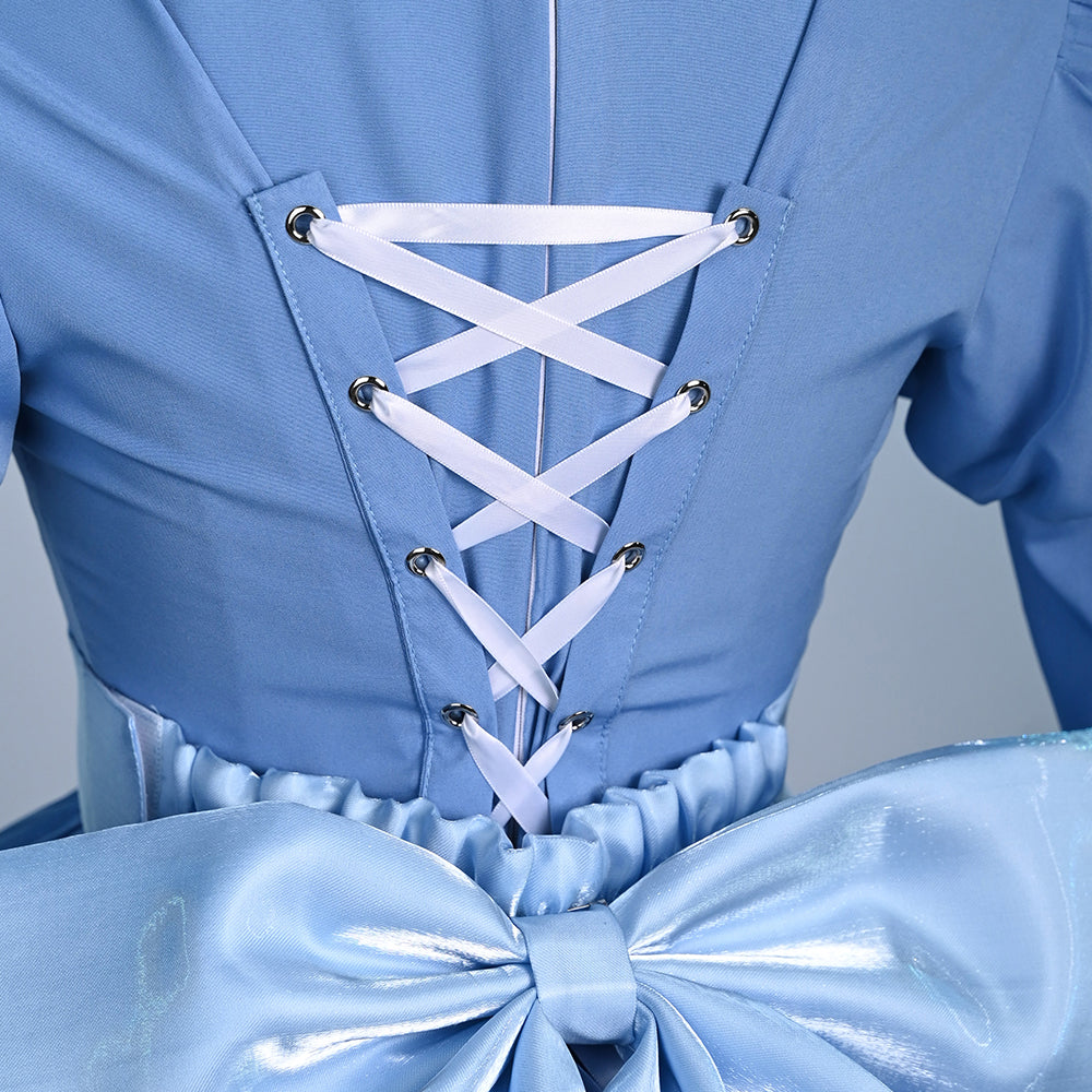 Panty And Stocking With Garterbelt Stocking Blue Dress Cosplay Costume