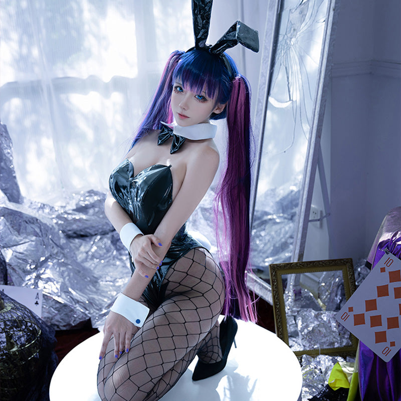 Panty And Stocking With Garterbelt Stocking Bunny Girl Cosplay Costume