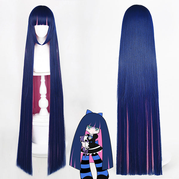 Panty And Stocking With Garterbelt Stocking Pink Blue Cosplay Wig