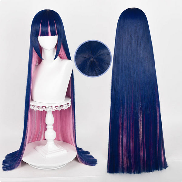 Panty And Stocking With Garterbelt Stocking Pink Blue Cosplay Wig