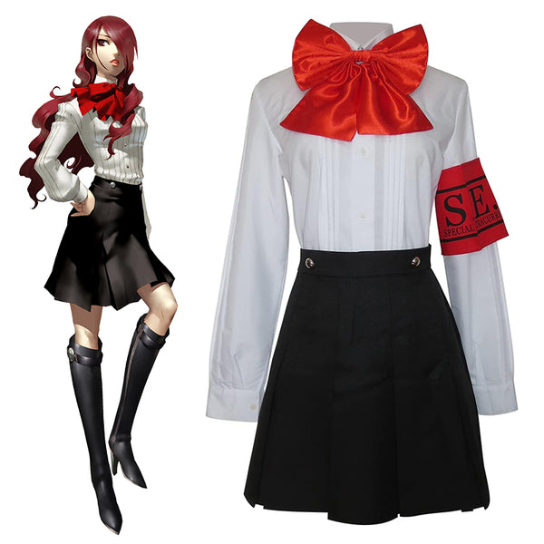 Persona 3 Mitsuru Kirijo Gekkoukan High School Uniform Dress Cosplay Costume