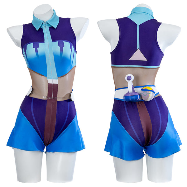 Pokemon feat. Hatsune Miku Project VOLTAGE Water Type Cosplay Costume