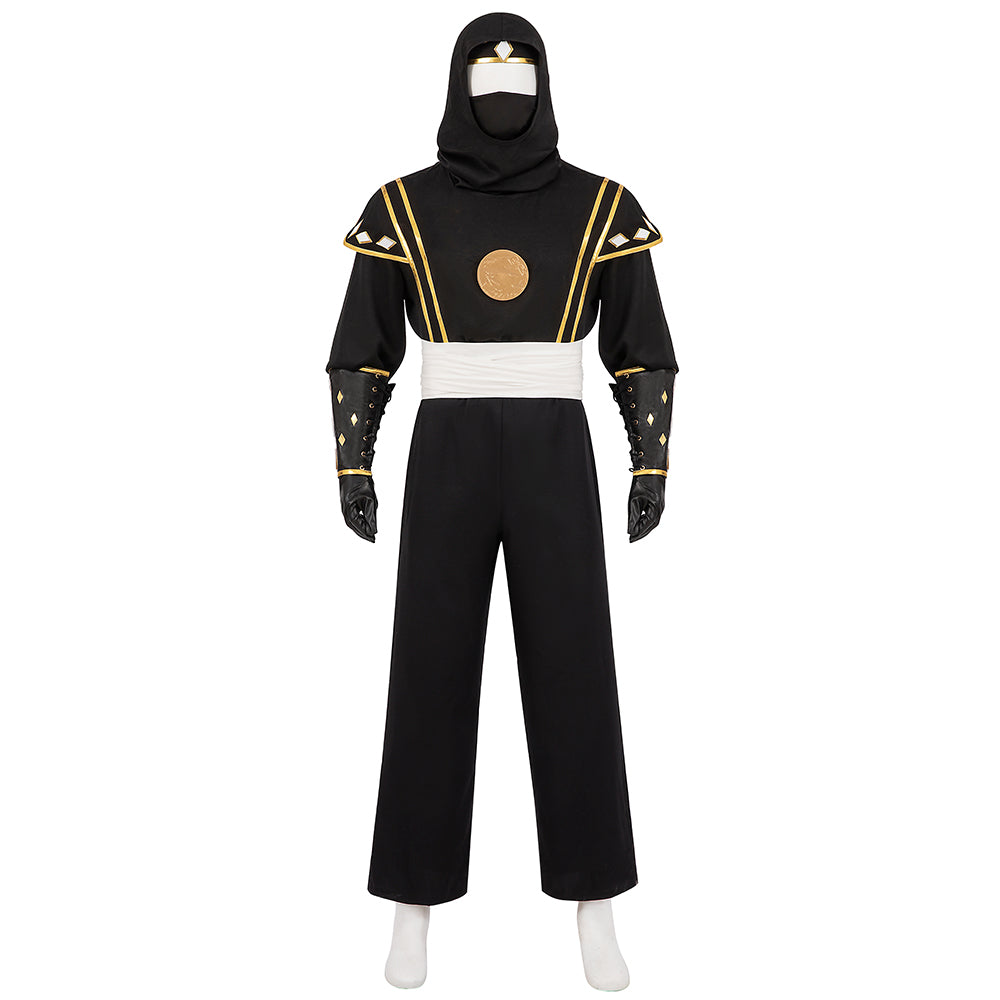 Power Rangers Black Ninja Ranger Black Ninjetti Ranger Cosplay Costume