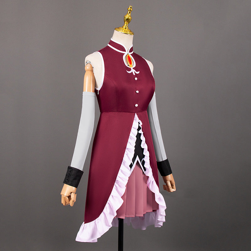Puella Magi Madoka Magica Kyoko Sakura Cosplay Costume