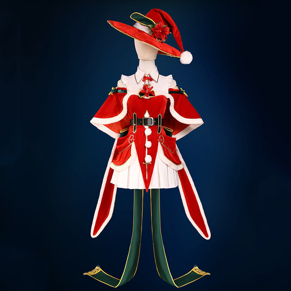 Re: Zero Starting Life in Another World Christmas Emilia Cosplay Costume