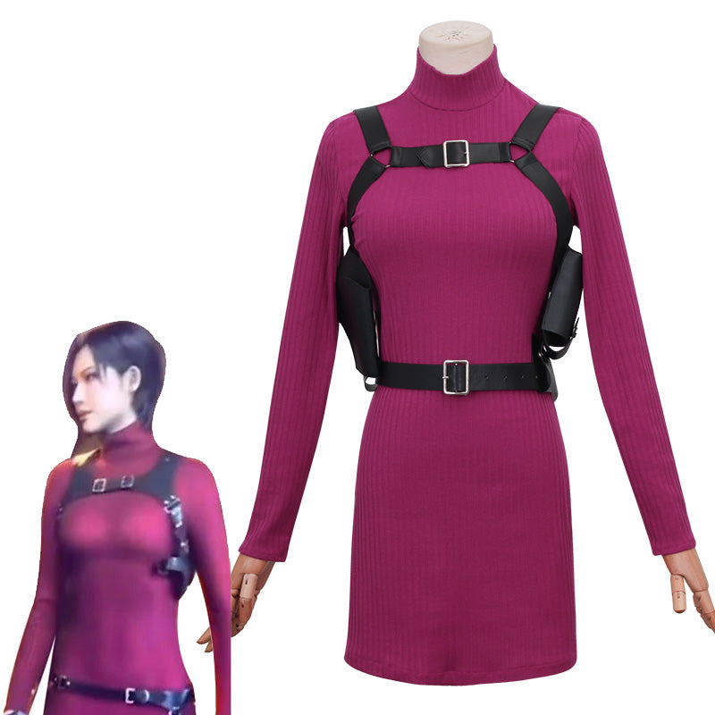 Resident Evil IV 4 Remake Ada Wong Cosplay Costume