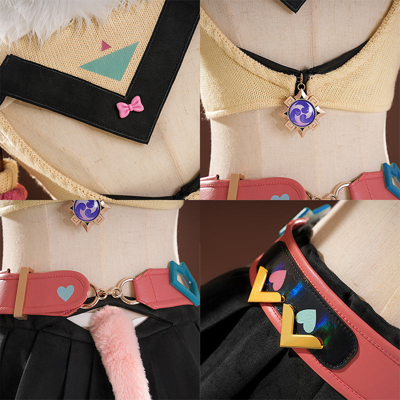 SR Genshin Impact Varesa Cosplay Costume - Select Skirt Length