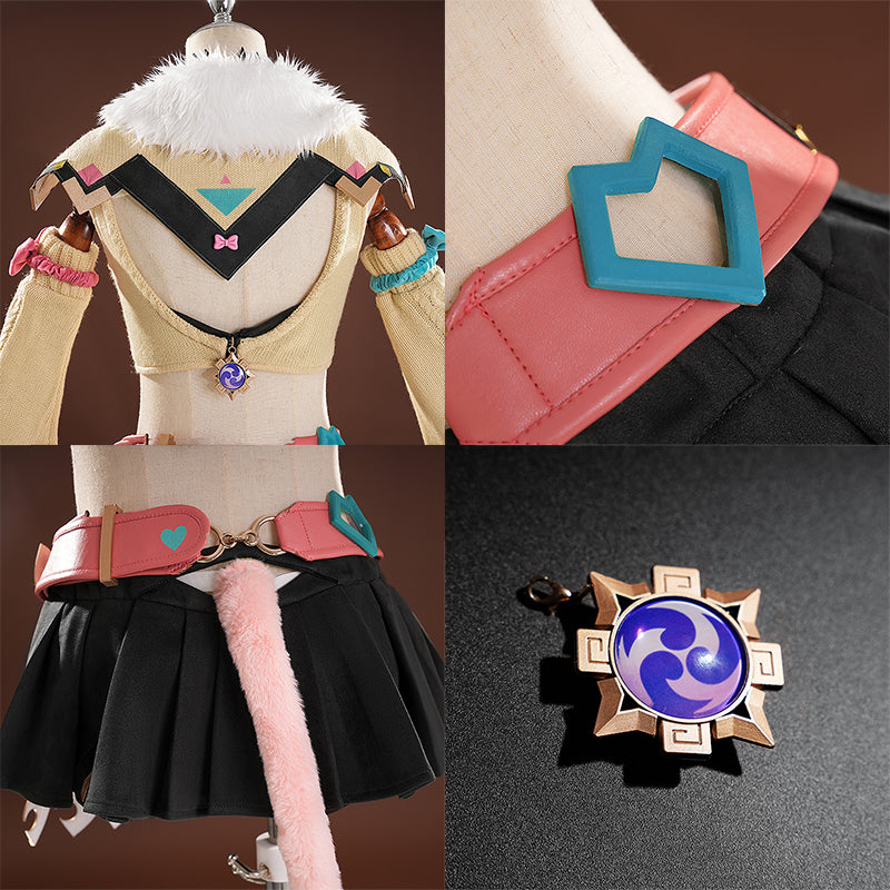 SR Genshin Impact Varesa Cosplay Costume - Select Skirt Length