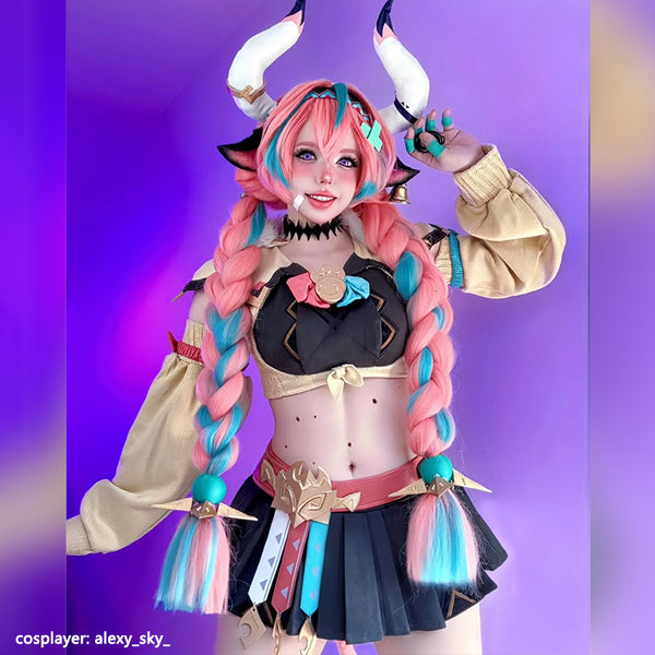 SR Genshin Impact Varesa Cosplay Costume - Select Skirt Length