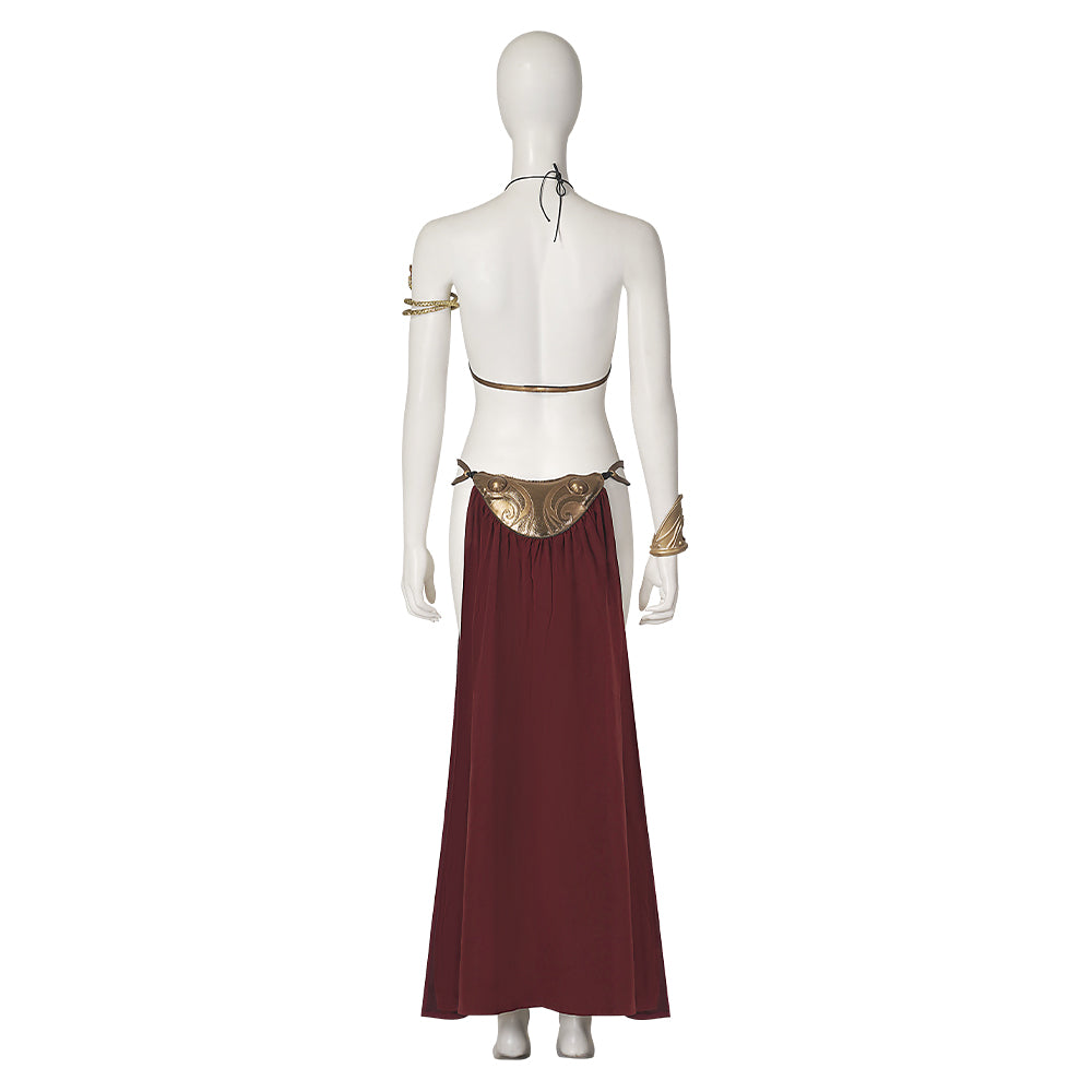 Star Wars Princess Leia Slave Girl Leia Organa Solo Cosplay Costume ...