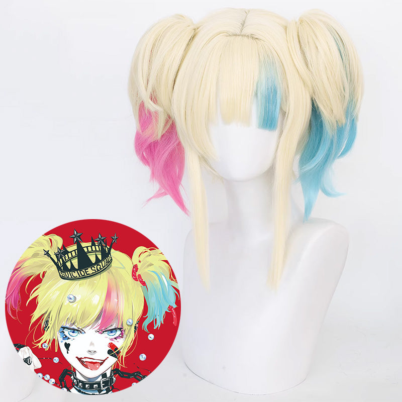 Suicide Squad Isekai Harley Quinn Cosplay Wig