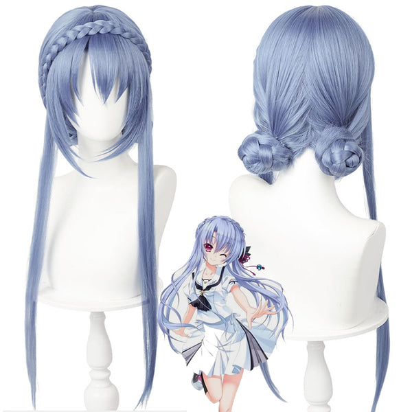 Summer Pockets Ao Sorakado Cosplay Wig