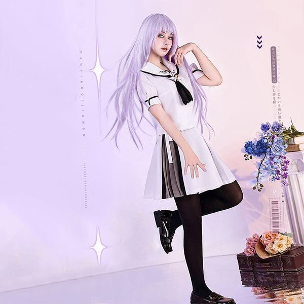 Summer Pockets Shiroha Naruse Ao Sorakado Cosplay Costume