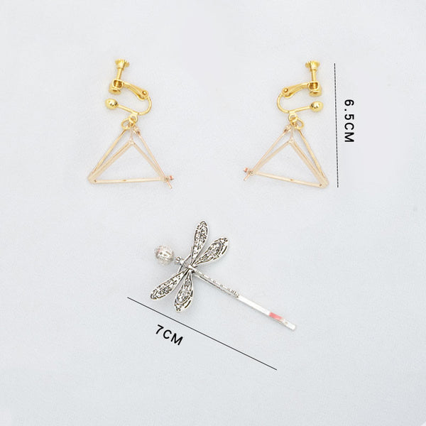 The Hundred Line -Last Defense Academy- Hiruko Shizuhara Ear clips and Hairpin Cosplay Accessory Prop