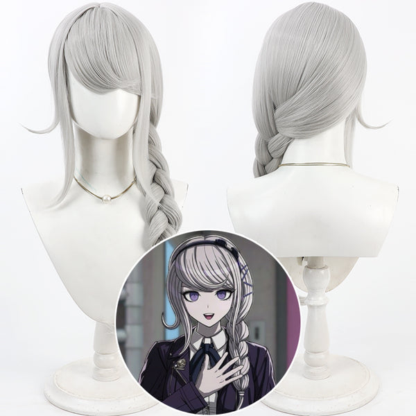 The Hundred Line -Last Defense Academy- Nozomi Kirifuji Silver Gray Cosplay Wig