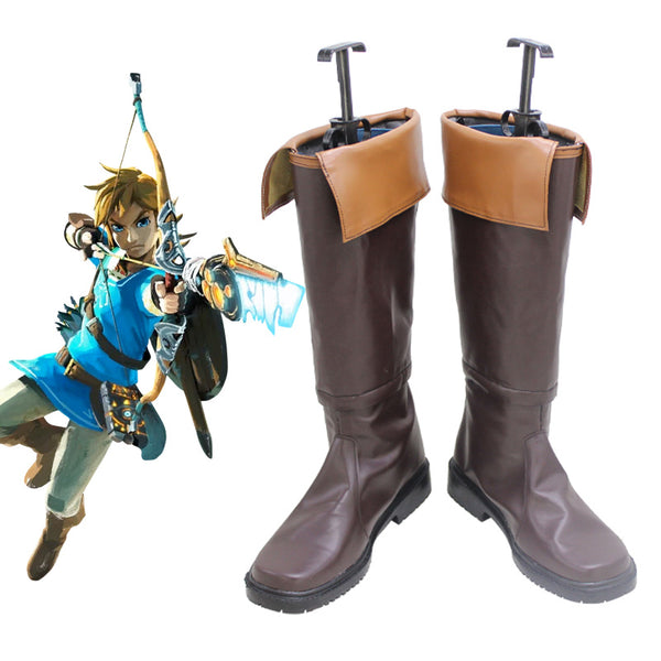 TLOZ: Breath Of The Wild Link Shoes Cosplay Boots