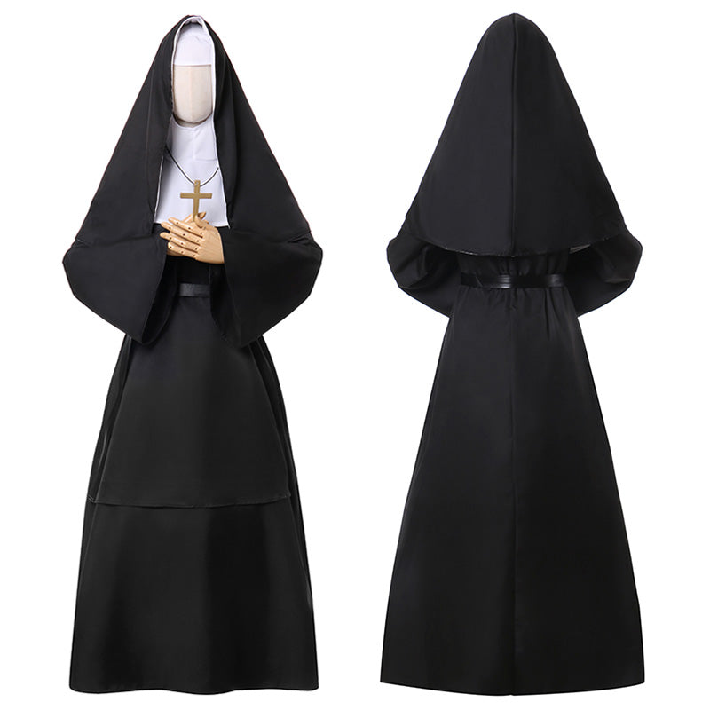 The Nun II 2023 Movie Halloween Horror Ghost Nun Cosplay Costume
